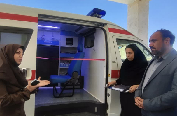  آمبولانس مجهز به ICU و CCU در بیمارستان سردار شهید قاسم سلیمانی ورزنه به بهره‌برداری رسید