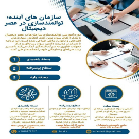 دوره آموزشی "سازمان های آینده؛ توانمندسازی درعصر دیجیتال"