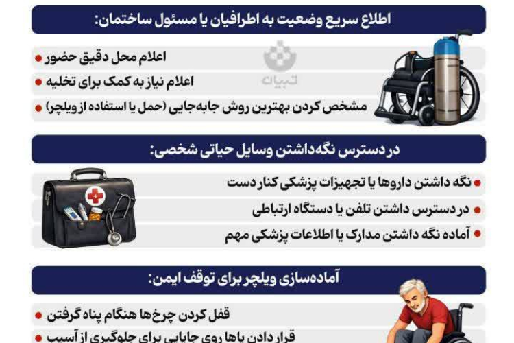  اگر دارای معلولیت هستیم، هنگام حمله‌هوایی چه کنیم؟